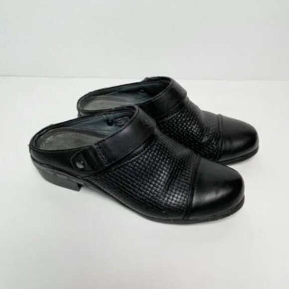 Ariat Black Leather Sport Slip-On Mules Size 5.5 - Picture 1 of 7